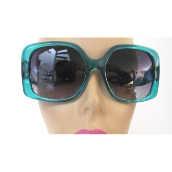 Women's Sunglasses Designer RALPH LAUREN LARGE AQUA FRAME FADE GREY LENS - Picture 6 of 13